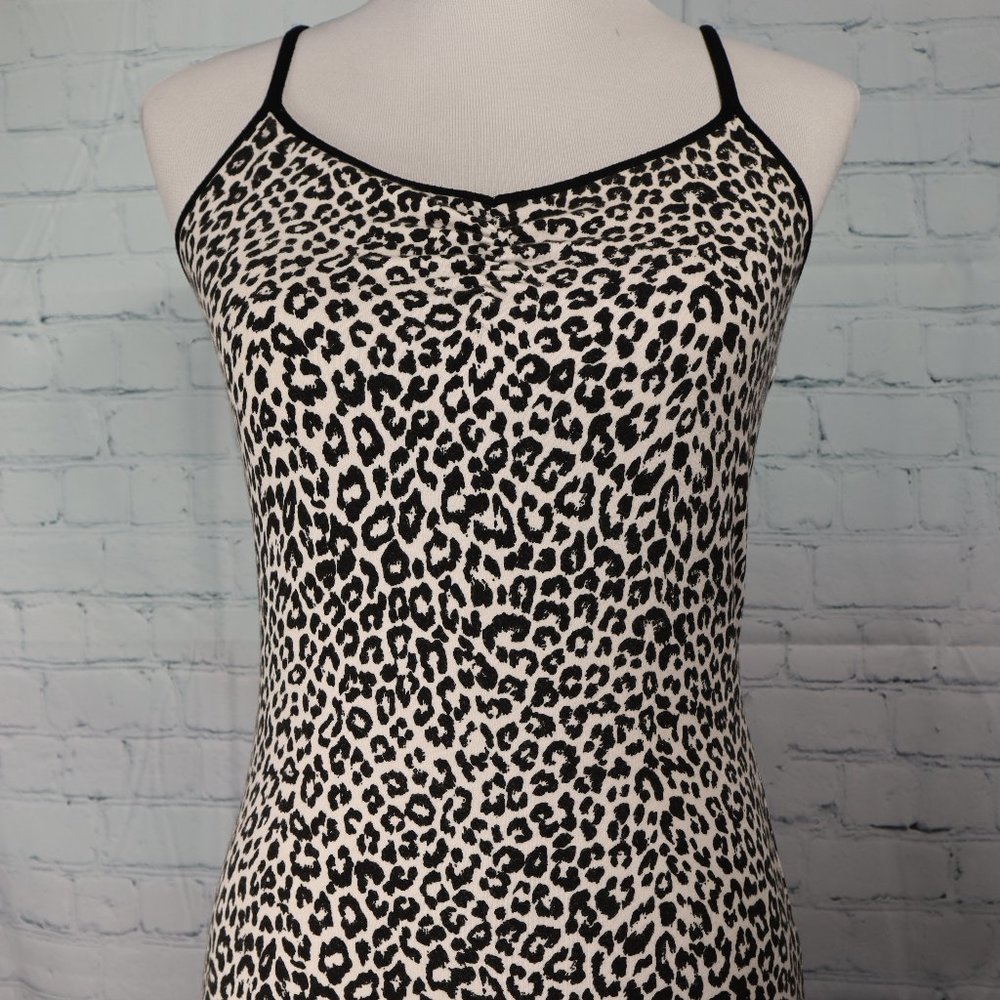 Express Best Loved Cami Black and White animal Print, Size Medium